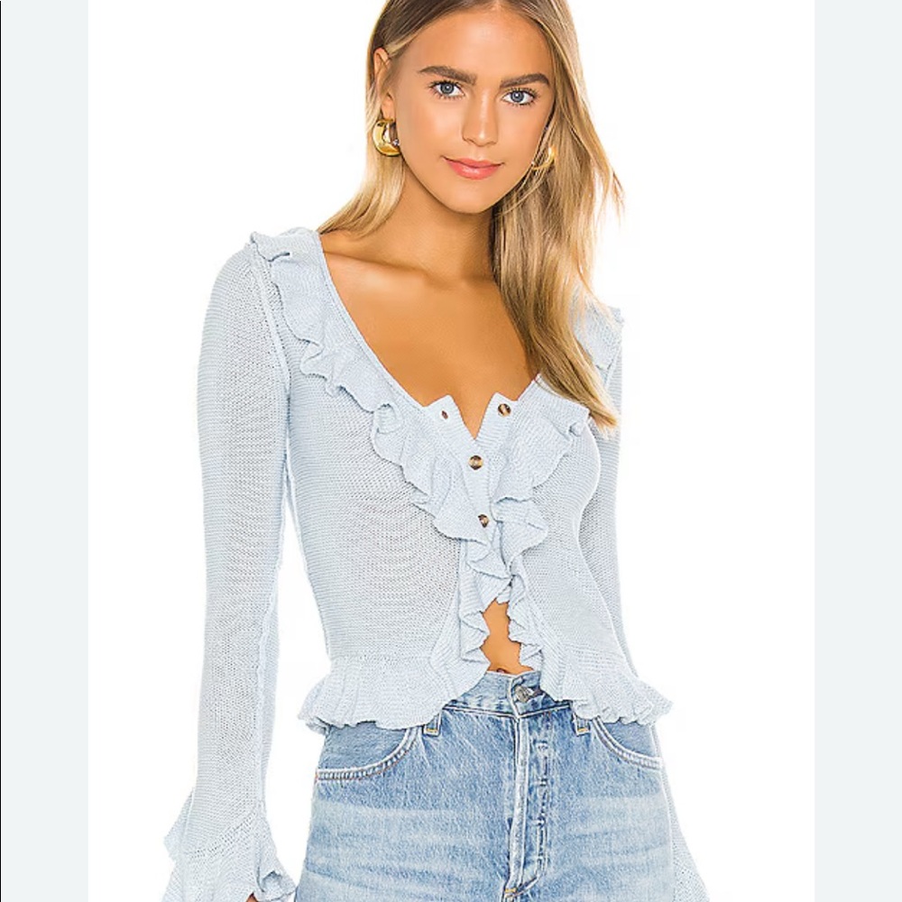 LPA ruffle cardigan